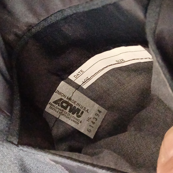 Burberry Vintage Navy Blue 100% Wool Suit Jacket 44 Burberrys - Picture 11 of 16